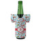Christmas Penguins Jersey Bottle Cooler - FRONT (on bottle)