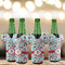 Christmas Penguins Jersey Bottle Cooler - Set of 4 - LIFESTYLE