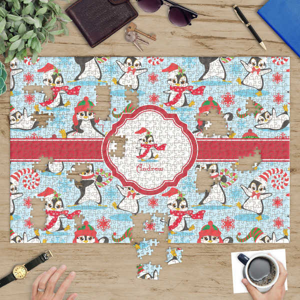 Christmas Penguins Jigsaw Puzzle 1014 Piece - In Context