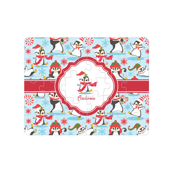 Custom Christmas Penguins Jigsaw Puzzles (Personalized)