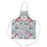 Christmas Penguins Kid's Apron - Medium (Personalized)