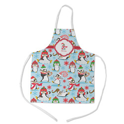Christmas Penguins Kid's Apron w/ Name or Text