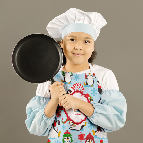 Christmas Penguins Kid's Aprons - Medium - Lifestyle