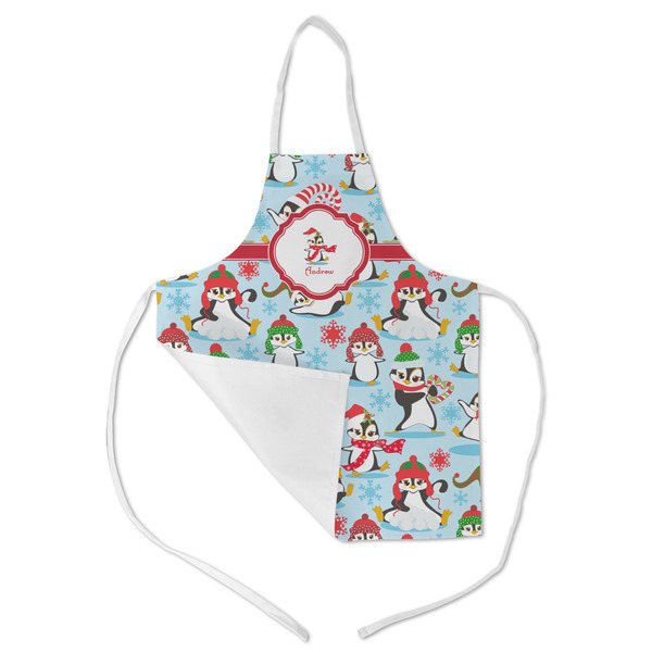 Christmas Penguins Kid's Aprons - Medium - Main (med/lrg)