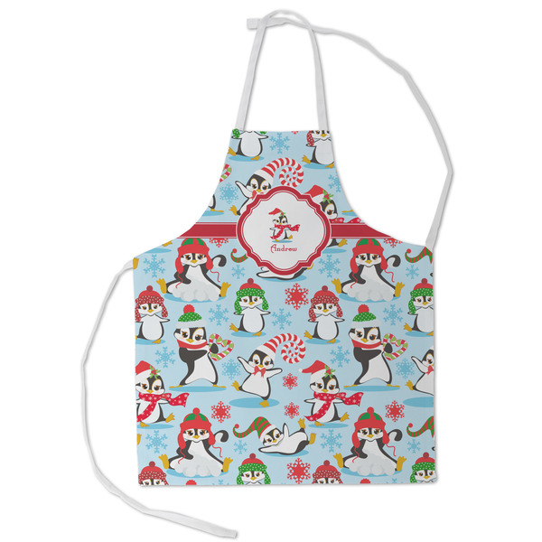 Custom Christmas Penguins Kid's Apron - Small (Personalized)