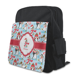 Christmas Penguins Preschool Backpack (Personalized)