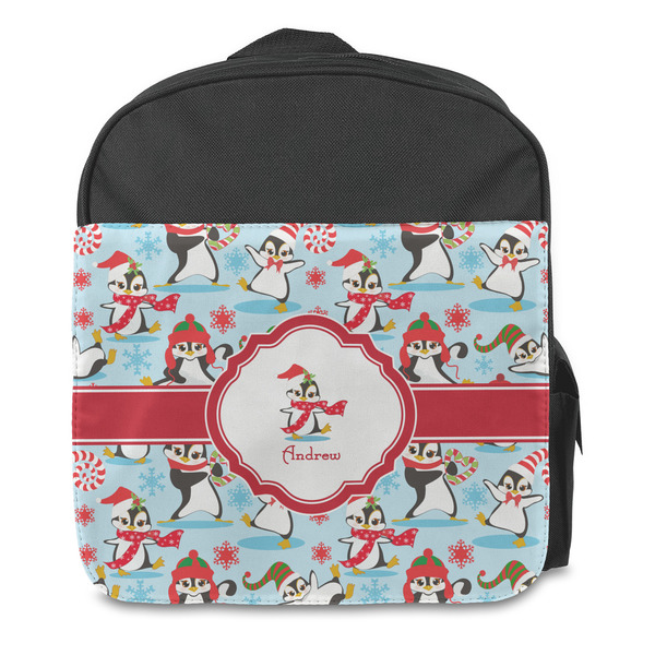 Christmas Penguins Kids Backpack - Front