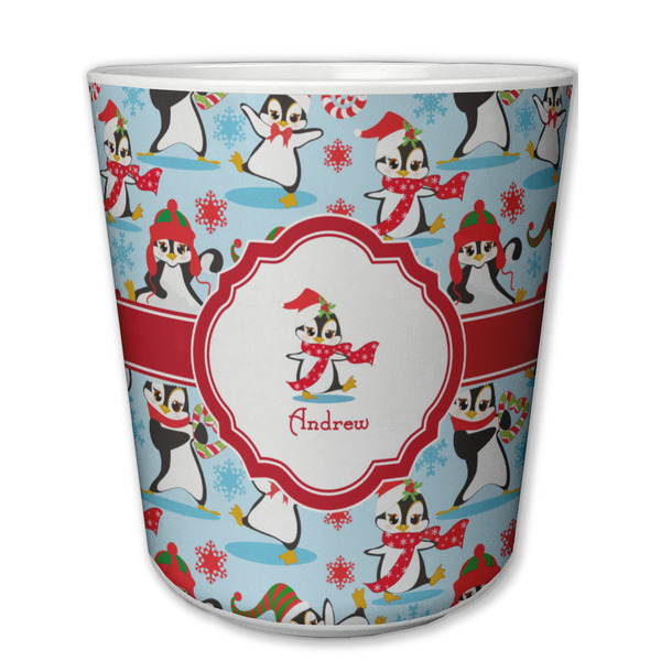 Custom Christmas Penguins Plastic Tumbler 6oz (Personalized)