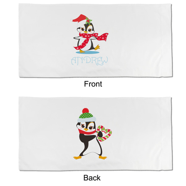 Christmas Penguins King Pillow Case - APPROVAL (partial print)