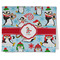 Christmas Penguins Kitchen Towel - Poly Cotton - Folded Half