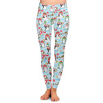Christmas Penguins Ladies Leggings - Extra Large