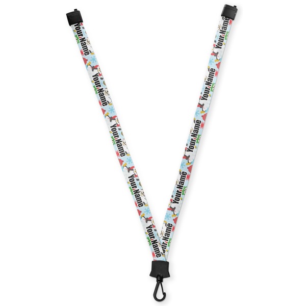 Custom Christmas Penguins Lanyard (Personalized)