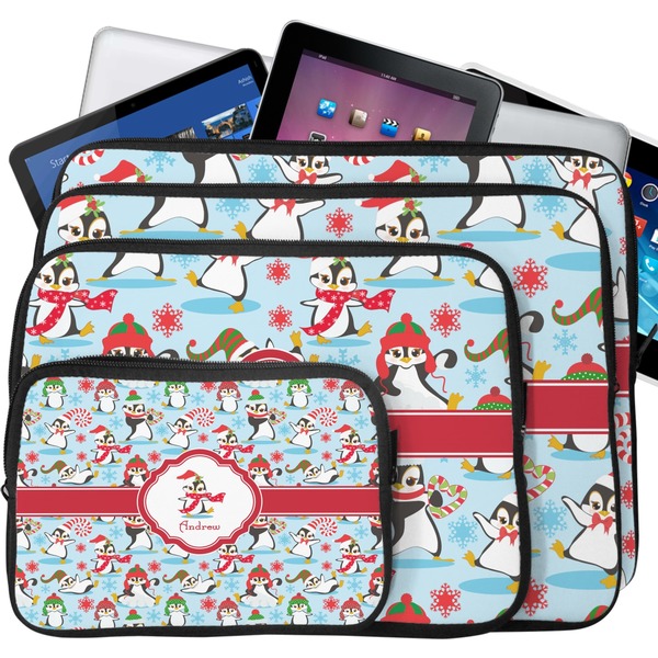 Christmas Penguins Laptop Case Sizes