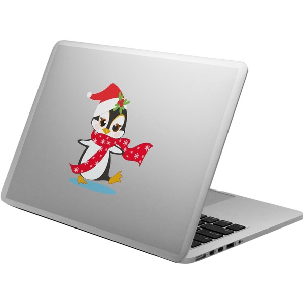 Custom Christmas Penguins Laptop Decal (Personalized)