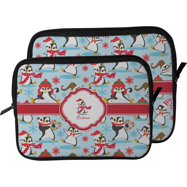 Christmas Penguins Laptop Sleeve (Size Comparison)