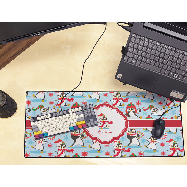 Christmas Penguins Large Gaming Mats - LIFESTYLE
