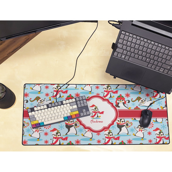 Christmas Penguins Large Gaming Mats - LIFESTYLE