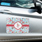 Christmas Penguins Large Rectangle Car Magnets- In Context