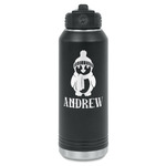 Christmas Penguins Water Bottles - Laser Engraved - Front & Back (Personalized)