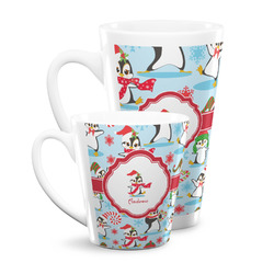 Christmas Penguins Latte Mug (Personalized)