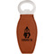 Christmas Penguins Leatherette Bottle Opener (Personalized)