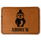 Christmas Penguins Faux Leather Iron On Patch - Rectangle (Personalized)