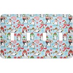 Christmas Penguins Light Switch Cover (4 Toggle Plate)