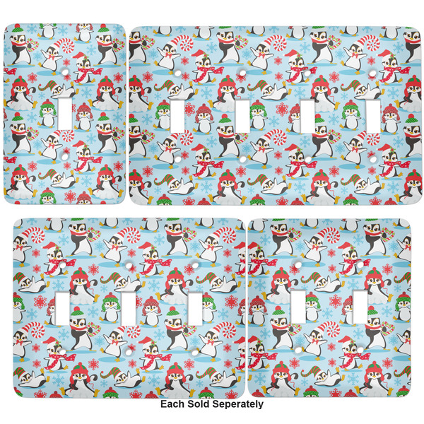 Christmas Penguins Light Switch Covers all sizes