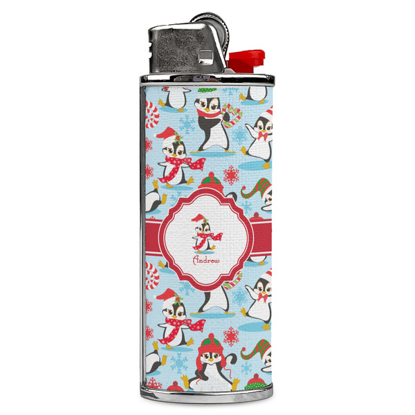 Custom Christmas Penguins Case for BIC Lighters (Personalized)