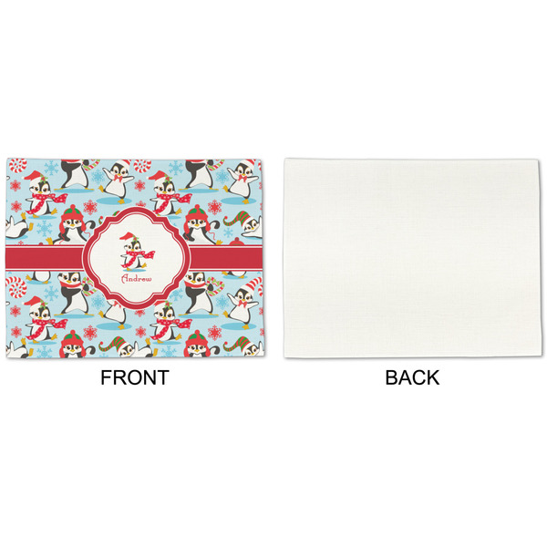 Christmas Penguins Linen Placemat - APPROVAL Single (single sided)