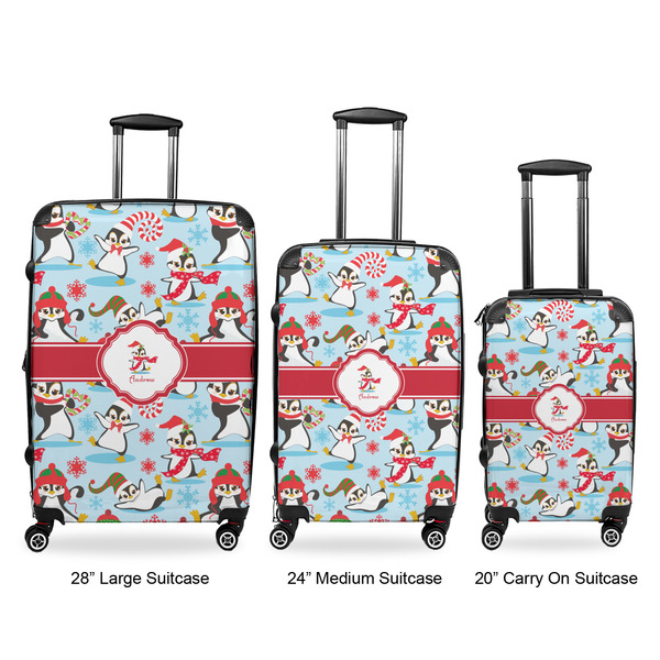Christmas Penguins Luggage Bags all sizes - With Handle