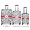 Christmas Penguins Luggage Bags all sizes - With Handle