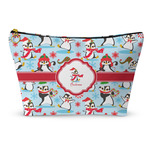 Christmas Penguins Makeup Bag - Small - 8.5"x4.5" (Personalized)