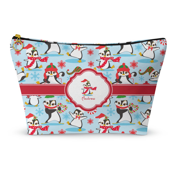 Custom Christmas Penguins Makeup Bag - Small - 8.5"x4.5" (Personalized)