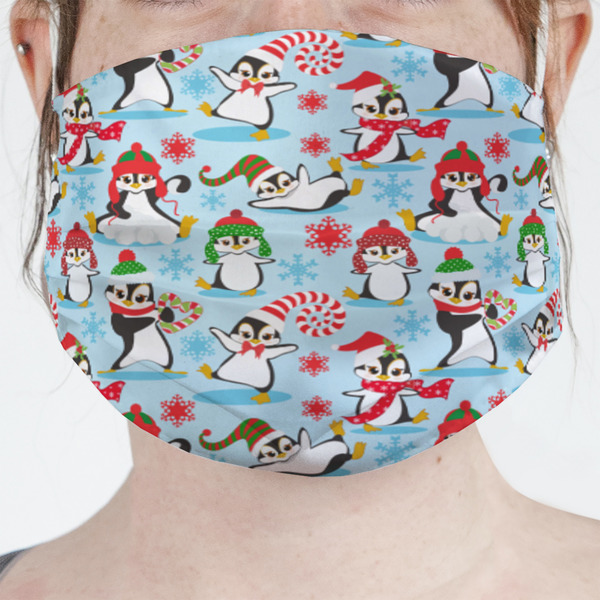 Custom Christmas Penguins Face Mask Cover