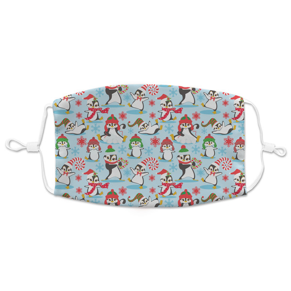 Custom Christmas Penguins Adult Cloth Face Mask - XLarge