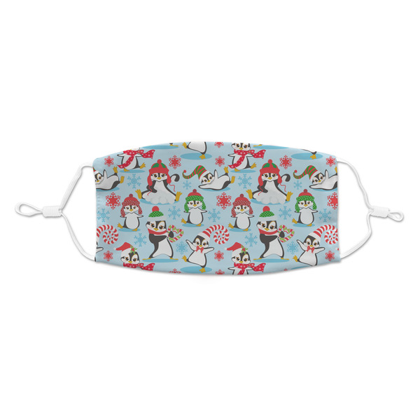 Custom Christmas Penguins Kid's Cloth Face Mask - Standard