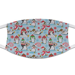 Christmas Penguins Cloth Face Mask (T-Shirt Fabric)