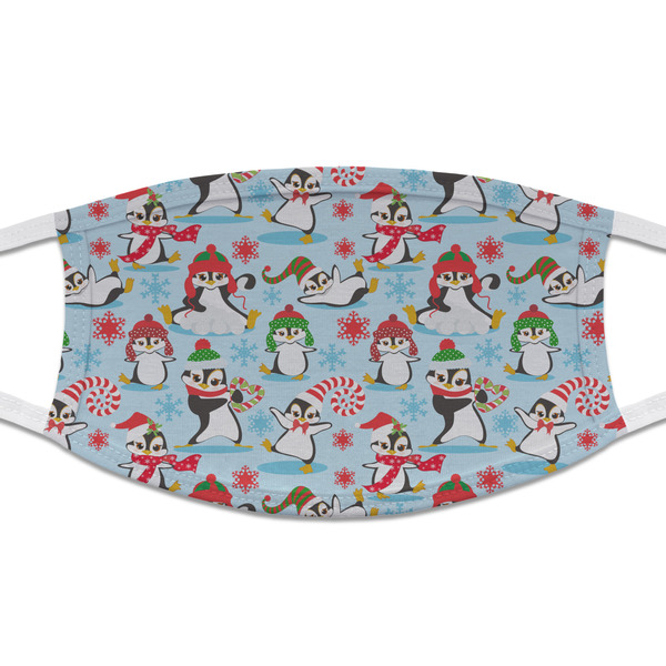 Custom Christmas Penguins Cloth Face Mask (T-Shirt Fabric)