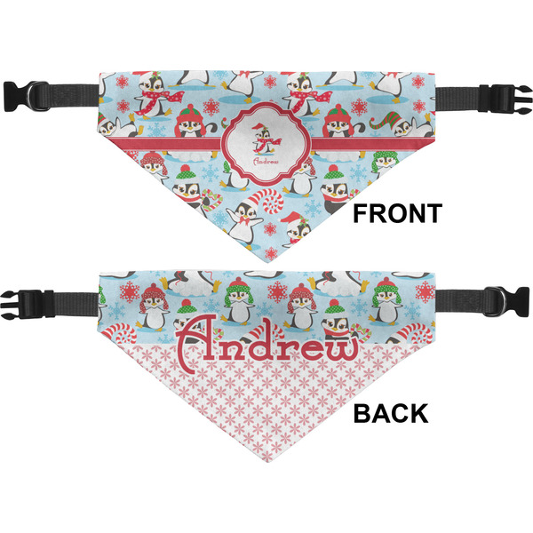 Christmas Penguins Medium Dog Bandana Approval