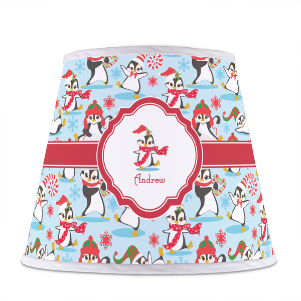 Christmas Penguins Poly Film Empire Lampshade - Front View