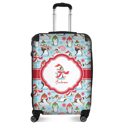 Christmas Penguins Suitcase - 24" Medium - Checked (Personalized)