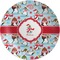 Christmas Penguins Melamine Plate (Personalized)