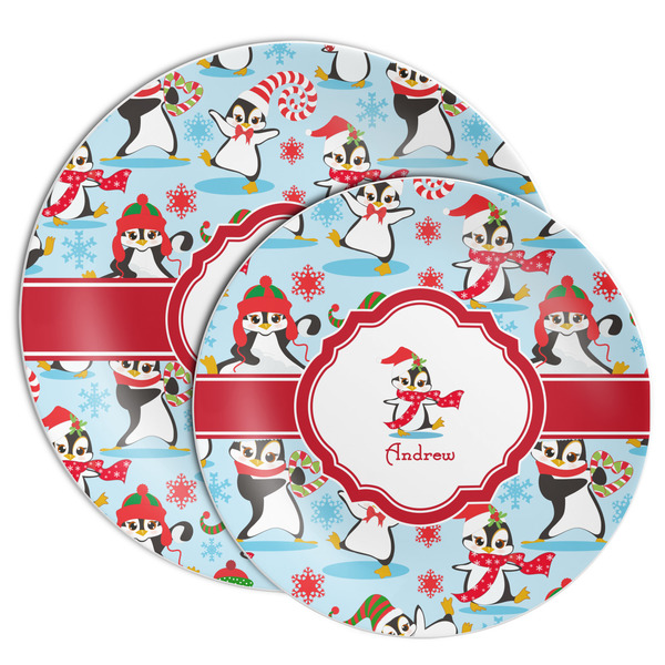 Christmas Penguins Melamine Plates - PARENT/MAIN