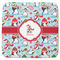 Christmas Penguins Memory Foam Bath Mat - 48"x48" (Personalized)