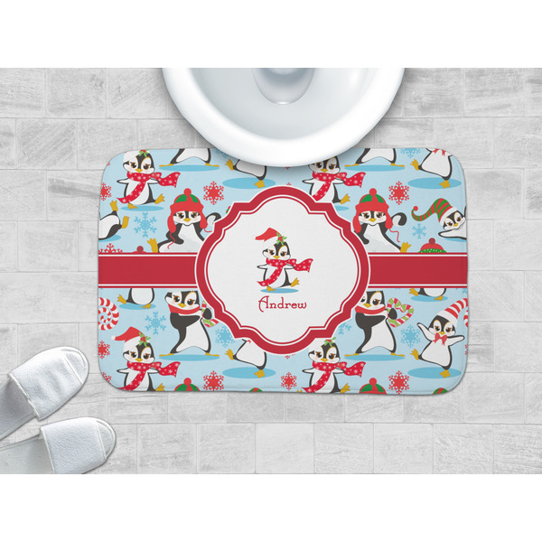 Christmas Penguins Memory Foam Bath Mat - LIFESTYLE 34x21