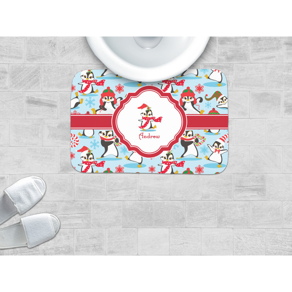 Christmas Penguins Memory Foam Bath Mat - LIFESTYLE