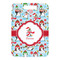Christmas Penguins Metal Luggage Tag - Front Without Strap