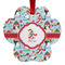 Christmas Penguins Metal Paw Ornament - Front