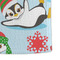 Christmas Penguins Microfiber Dish Towel - DETAIL